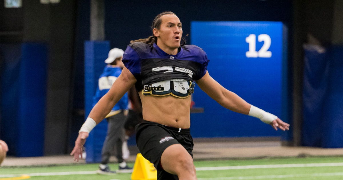 Eteva Mauga-Clements at the 2024 CFL Combine presented by New Era (Andrew Mahon/CFL.ca)