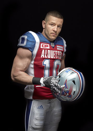 Montreal Alouettes adidas home jersey (Marc-Olivier Brouillette).
