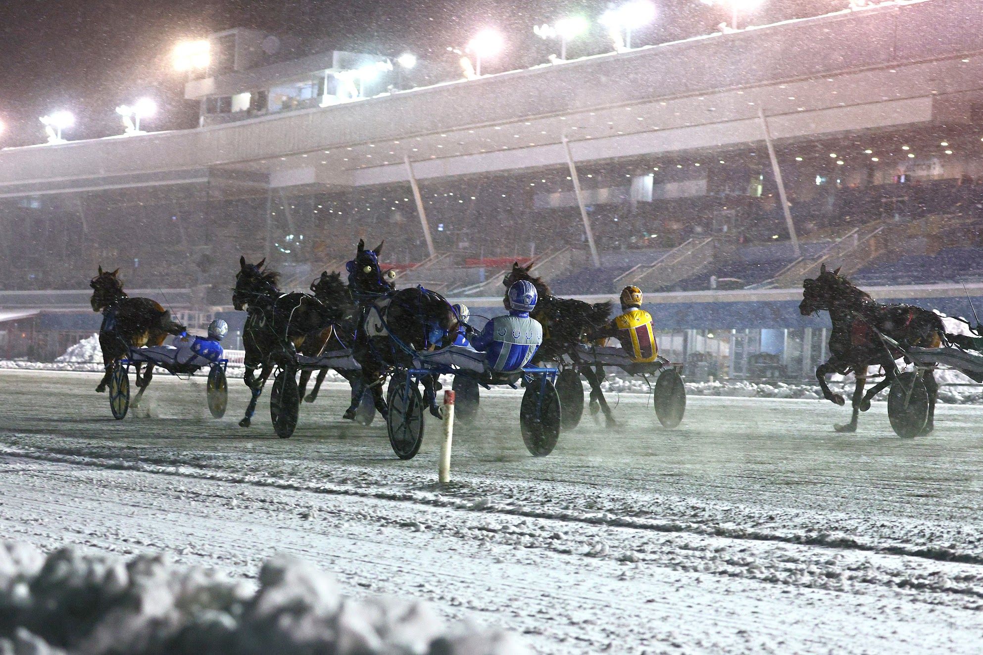 Winter racing at Woodbine Mohawk Park. (New Image Media)