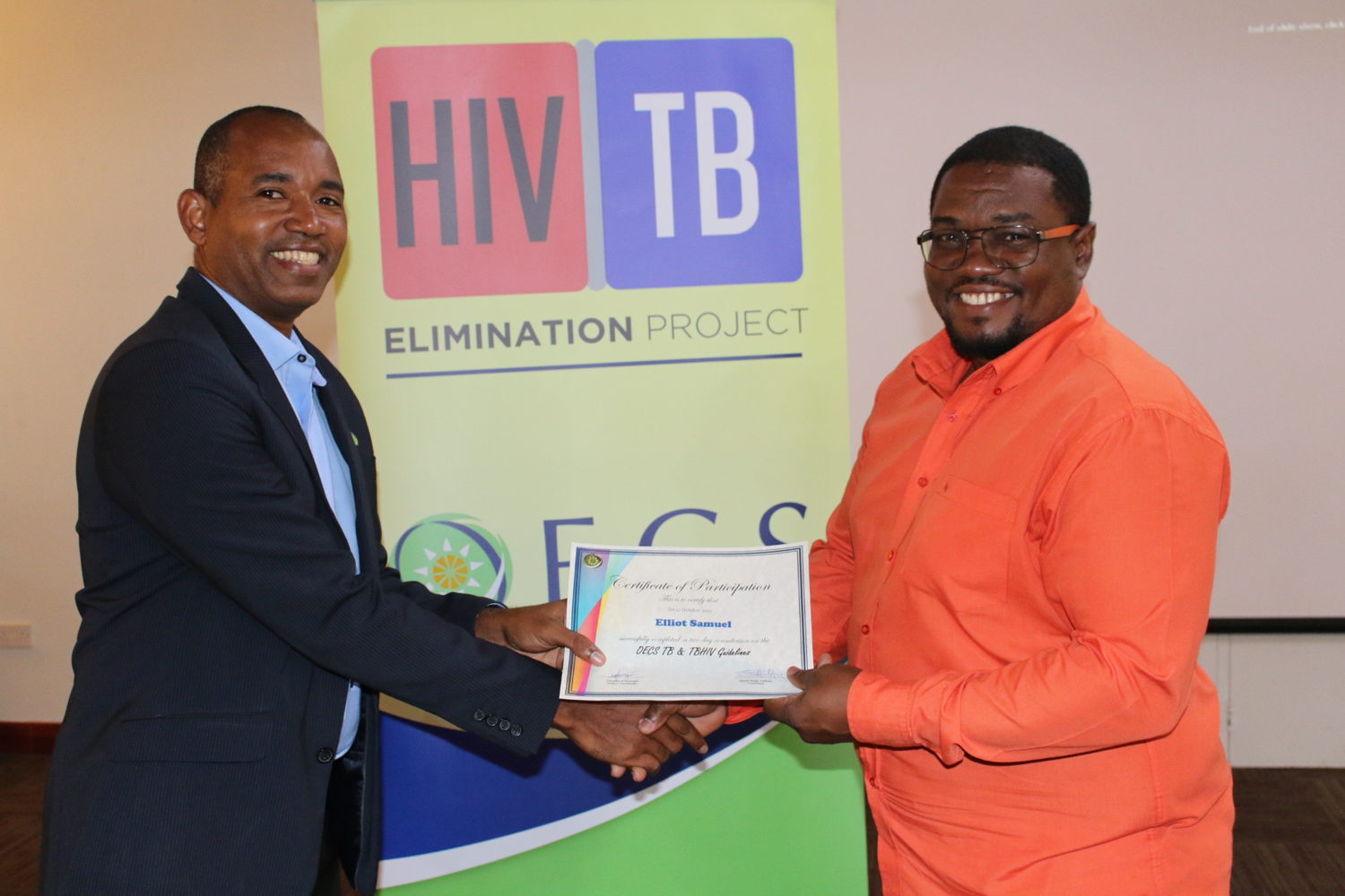 Presentation of participation certificates.