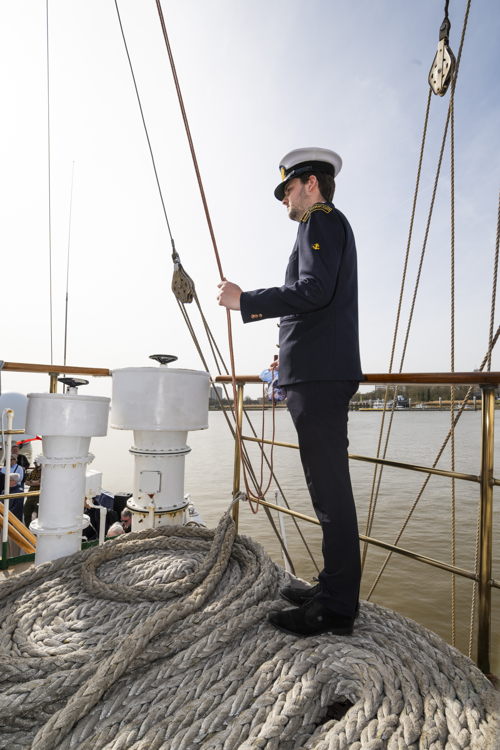  Cadetten van de Antwerp Maritime Academy ©Wim Hadermann