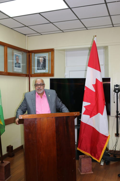 OECS Director General H.E Dr. Didacus Jules addresses the OECS Commission