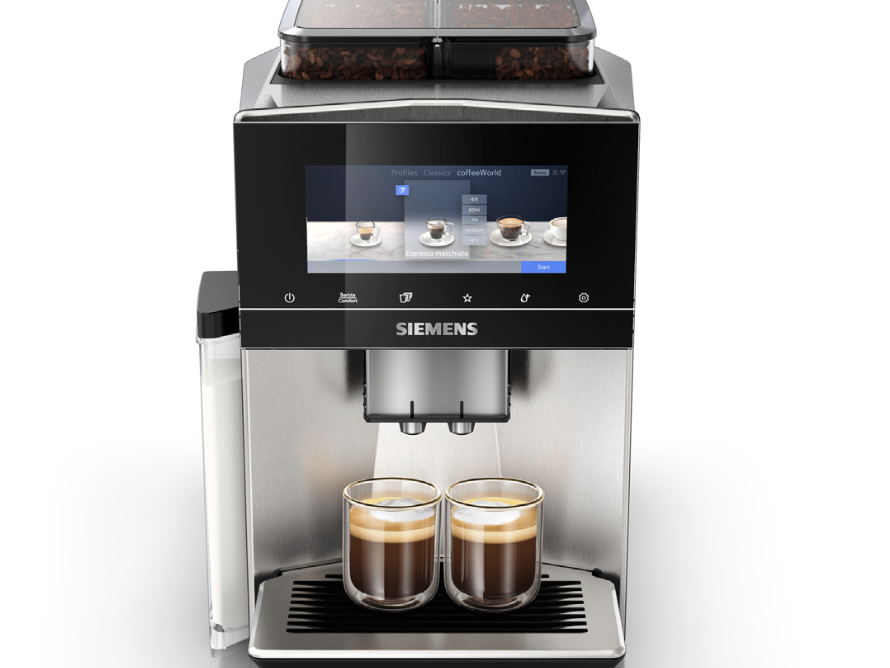 De perfecte koffie-ervaring thuis:
de volautomatische espressomachines EQ700, EQ900 en EQ900 plus van Siemens
