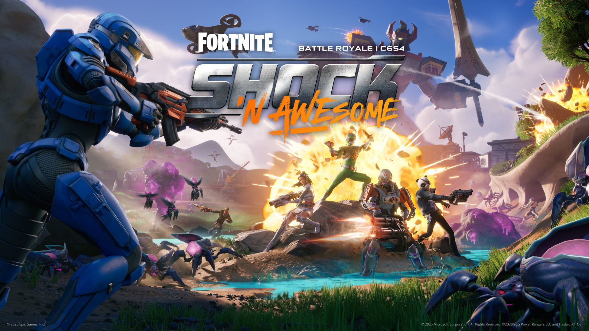 ¡Enfréntate a los insectos en Fortnite Battle Royale Capítulo 6 Temporada 4: Shock Explosivo, disponible el 7 de agosto!
