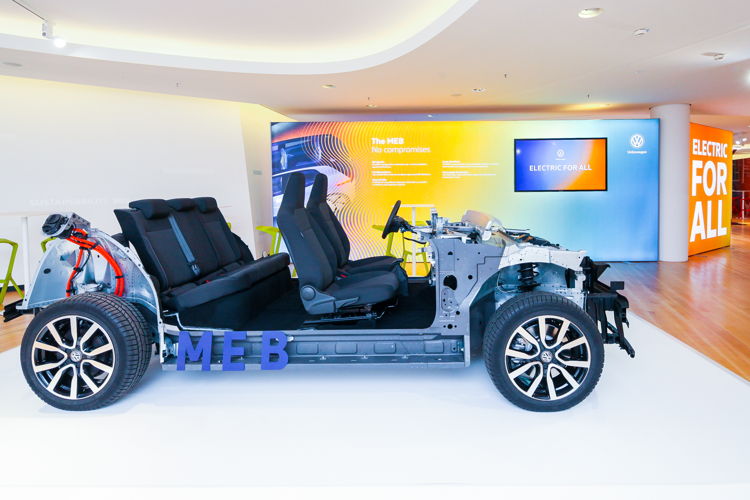 El chasis de la familia de modelos eléctricos de Volkswagen se basa en la MEB.
