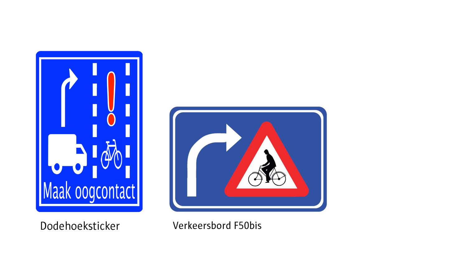 Dodehoekmarkeringen ©stad Antwerpen