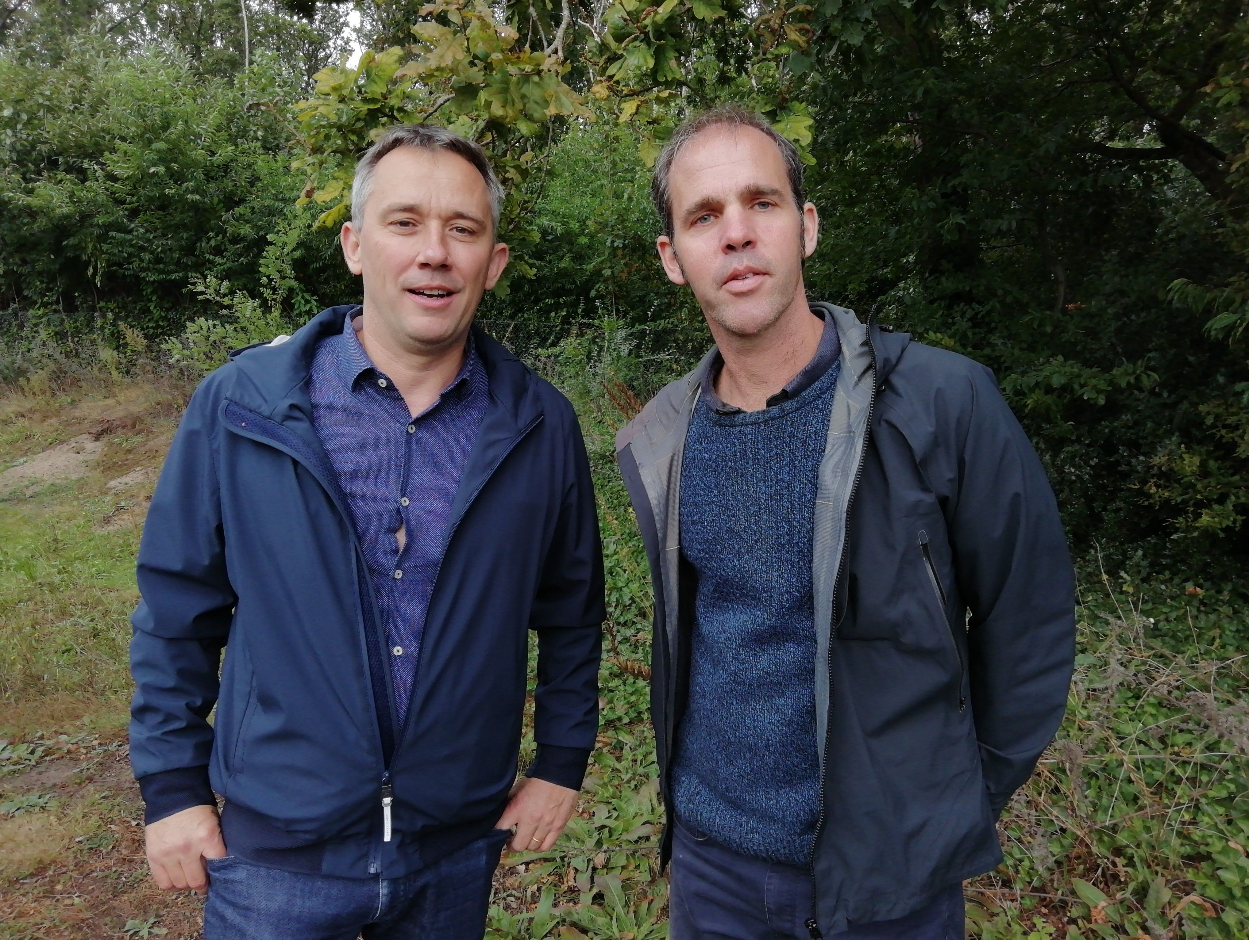 VLM'ers Toon Van Coillie en Klaas De Smet: "We zijn blij dat de Gentenaars de Vinderhoutse Bossen omarmen. Het is dan ook de groenpool die het dichtst bij de stad ligt."