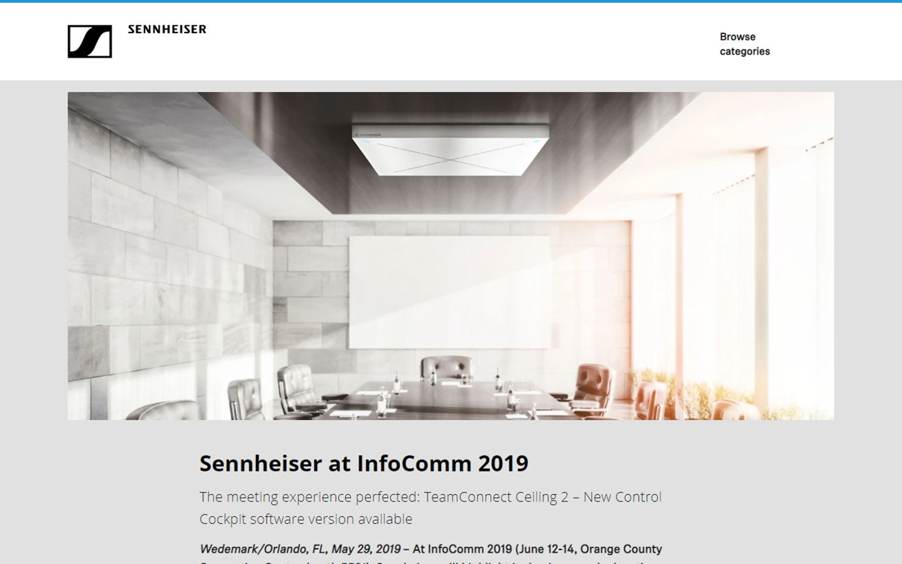 Sennheiser at InfoComm 2019