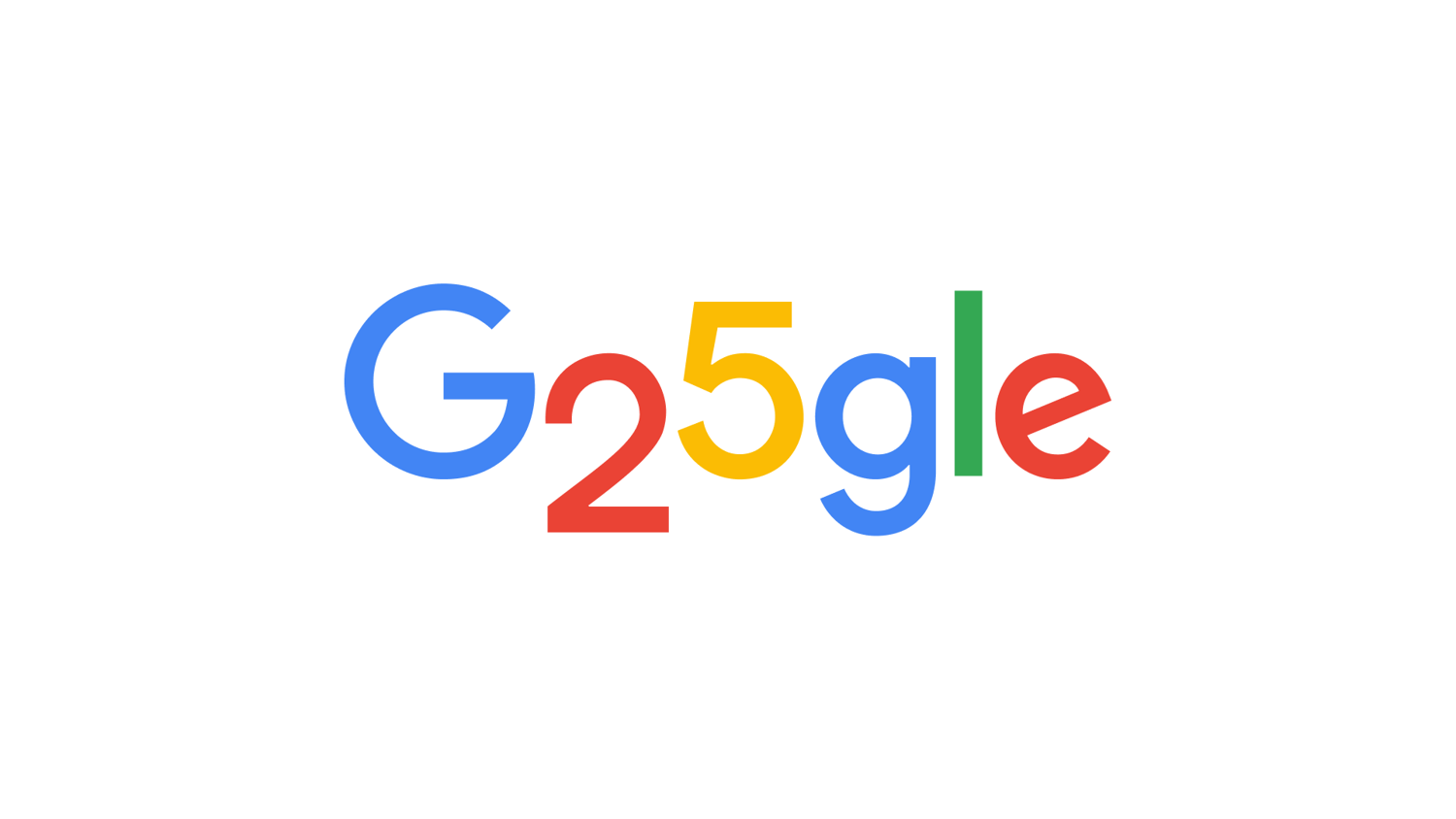(Still) Google 25th Birthday Logo