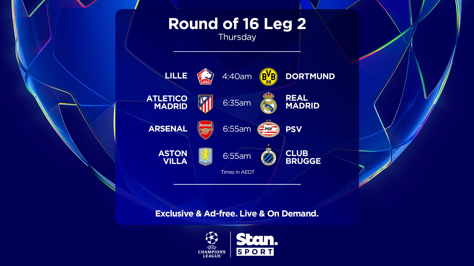 This week on Stan Sport (13 March 2025)