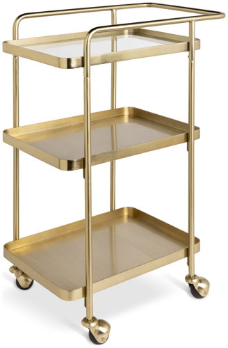 Habitat 60 Bar Trolley - Gold, £125