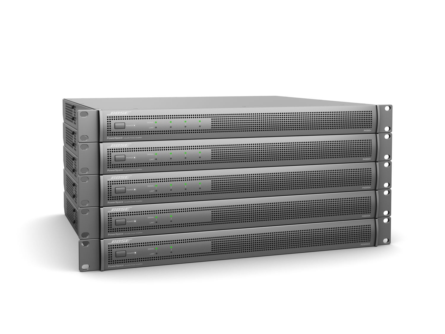 Los nuevos amplificadores Bose PowerSpace ofrecen los niveles de potencia adecuados y opciones de DSP para aplicaciones comerciales de primer nivel. 