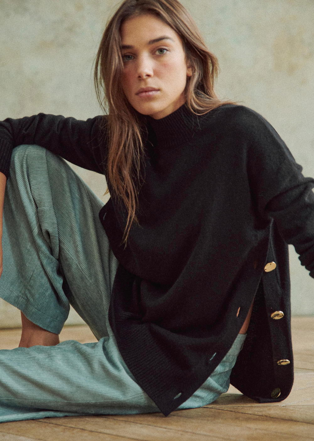 Sézane - Pull MATHIAS Noir - 160€