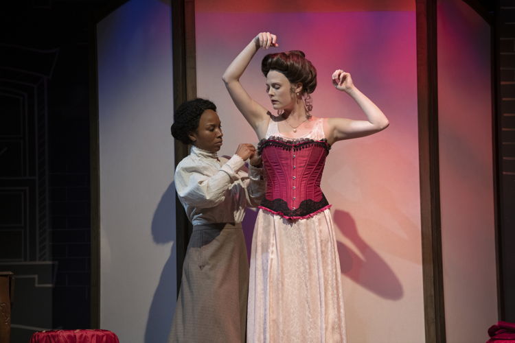 Jenny Brizard (Esther) and Melissa Taylor (Mrs. Van Buren) in Intimate Apparel by Lynn Nottage / Photos by David Cooper