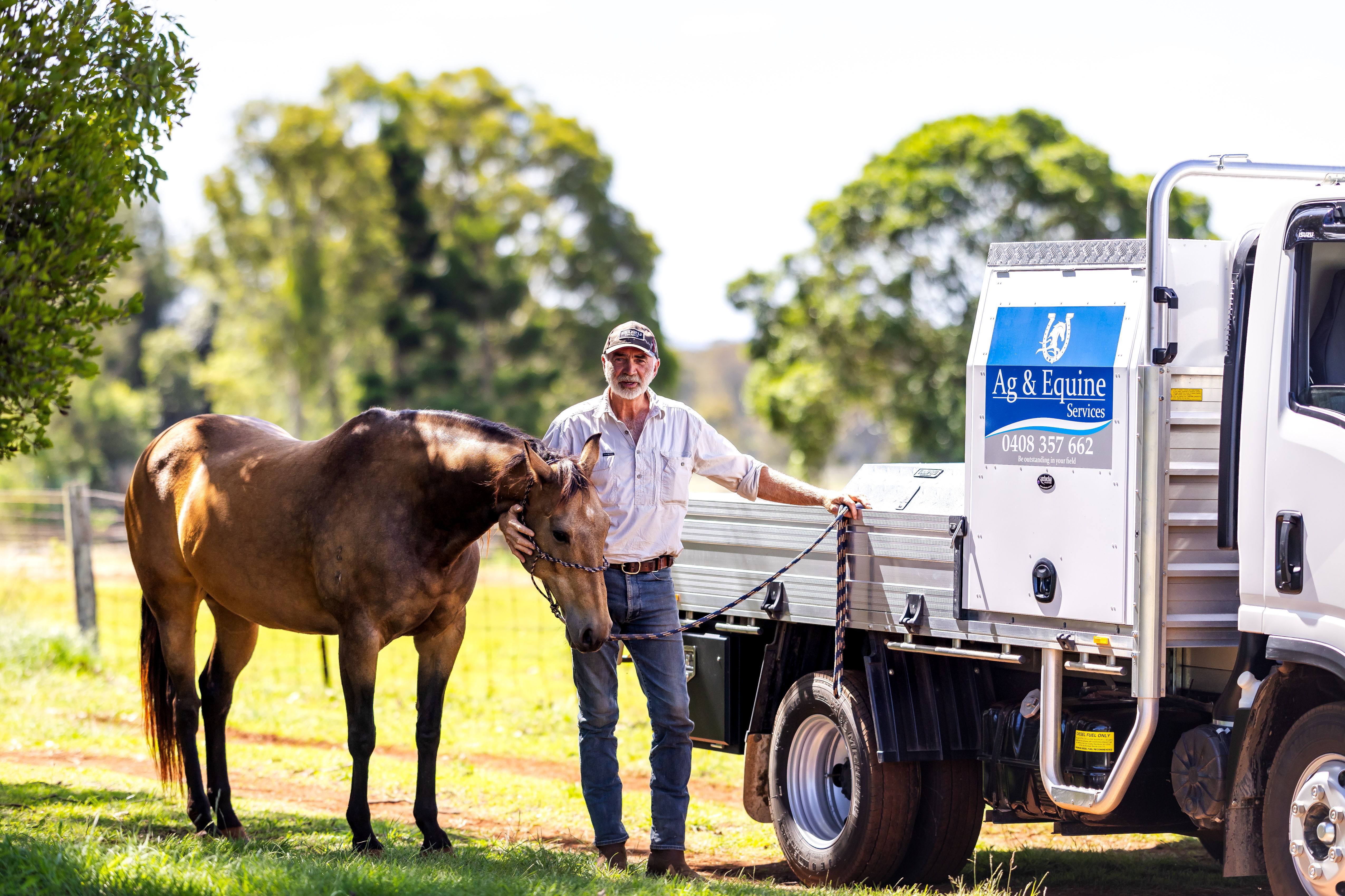 Nathan expects he will drive up to a million kilometres over the next 10 years in his new Isuzu truck