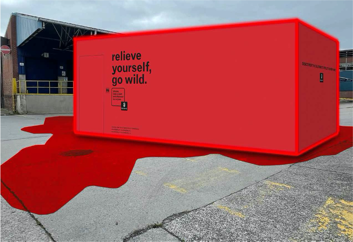 Van Marcke lance des conteneurs de toilettes design pendant le festival urbain WONDER, sous la devise « please, have a seat and discover ».