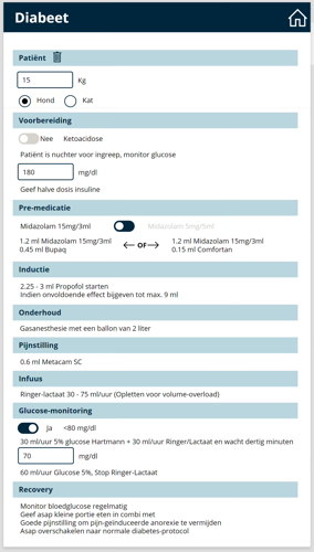 App gedigitaliseerde anesthesieprotocollen