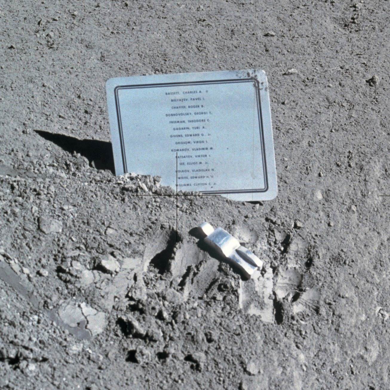 'Fallen Astronaut' on the moon. Photo by NASA 'Fallen Astronaut' on the moon. Photo by NASA