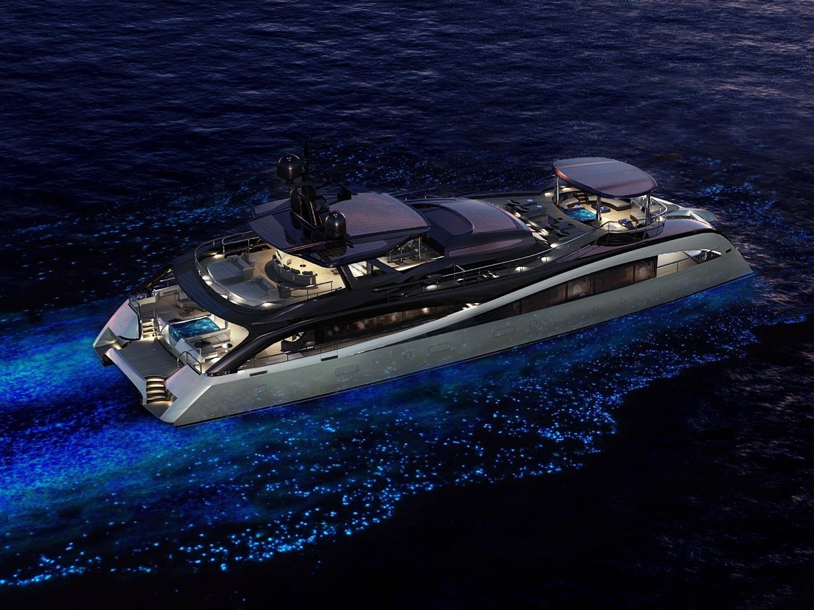 A render of Rossinavi's SeaCat, designed by Fulvio De Simoni