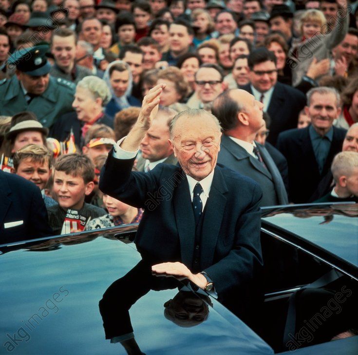 Konrad Adenauer was a German statesman who served as the first Chancellor of the Federal Republic of Germany from 1949 to 1963. AKG140