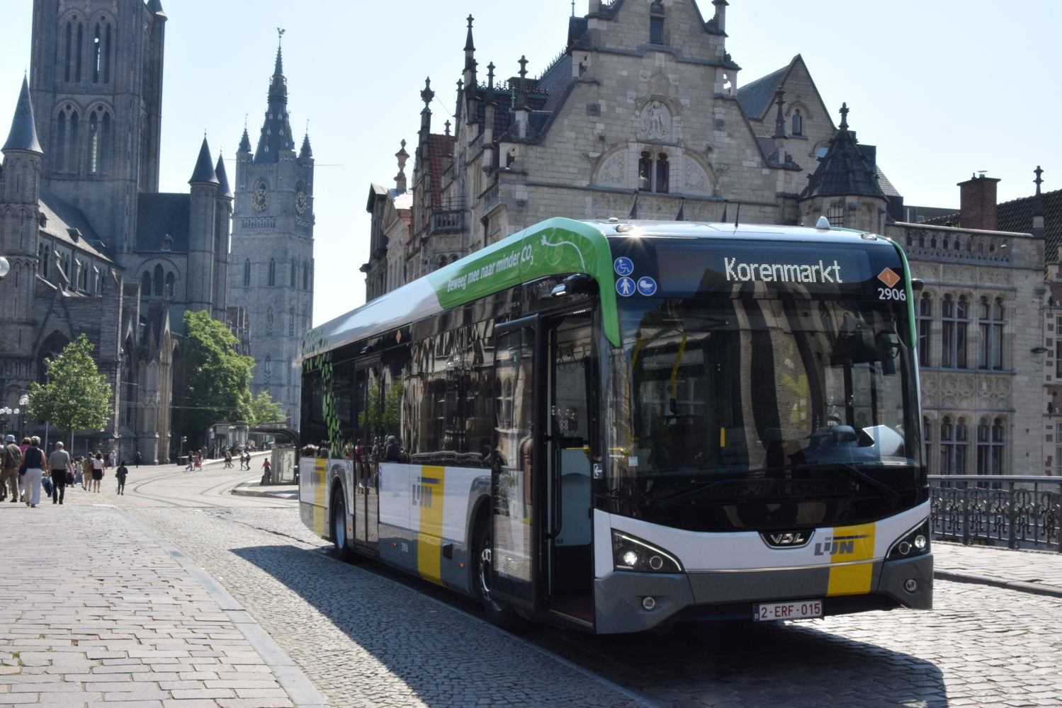 Elektrische bus (VDL) in Gent