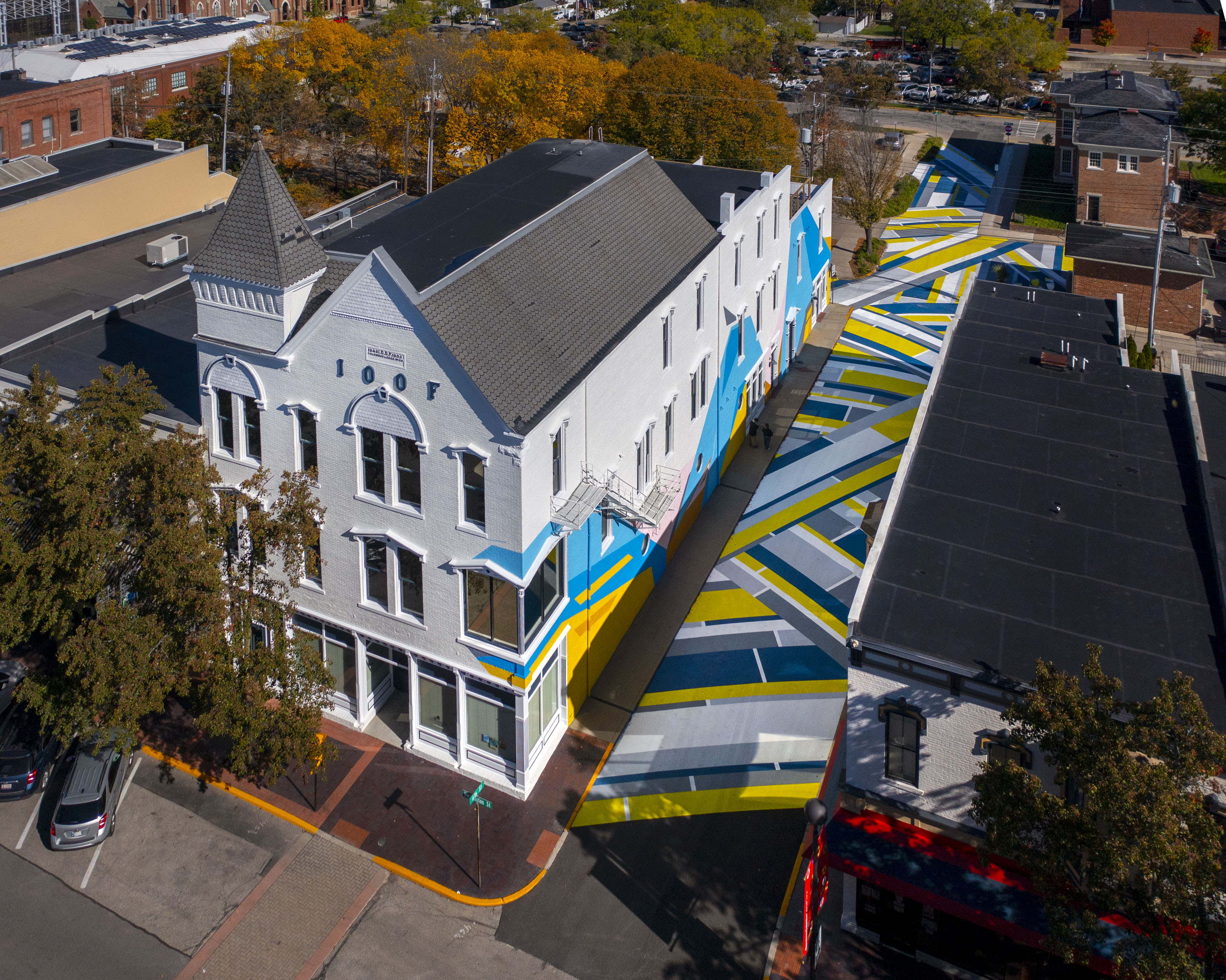 LAA Office Designs 6th Street Arts Alley, a Public Art Space in Columbus, Indiana