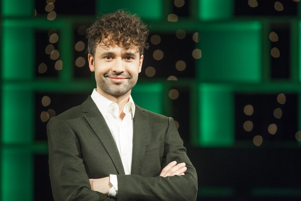 Thomas Vanderveken in De quiz van het jaar.
(c) VRT