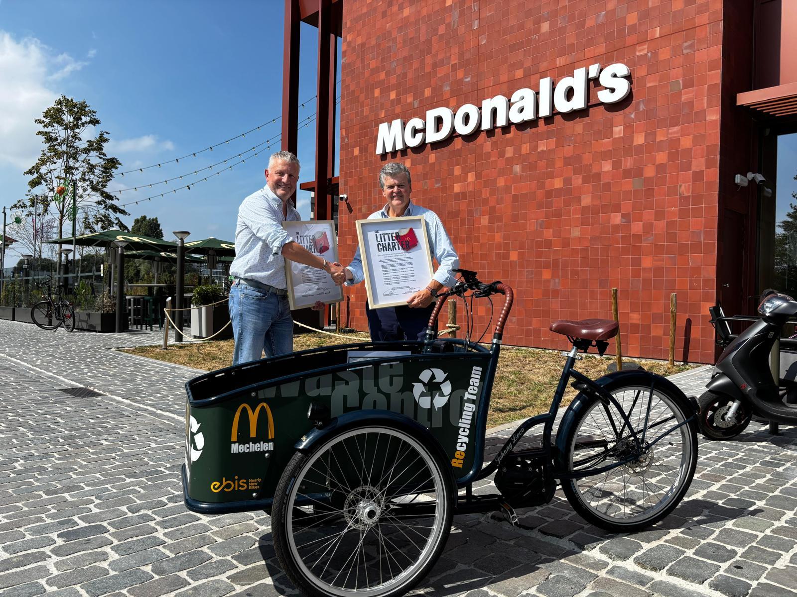 Stad Mechelen en McDonald's Mechelen bundelen krachten voor een propere buurt