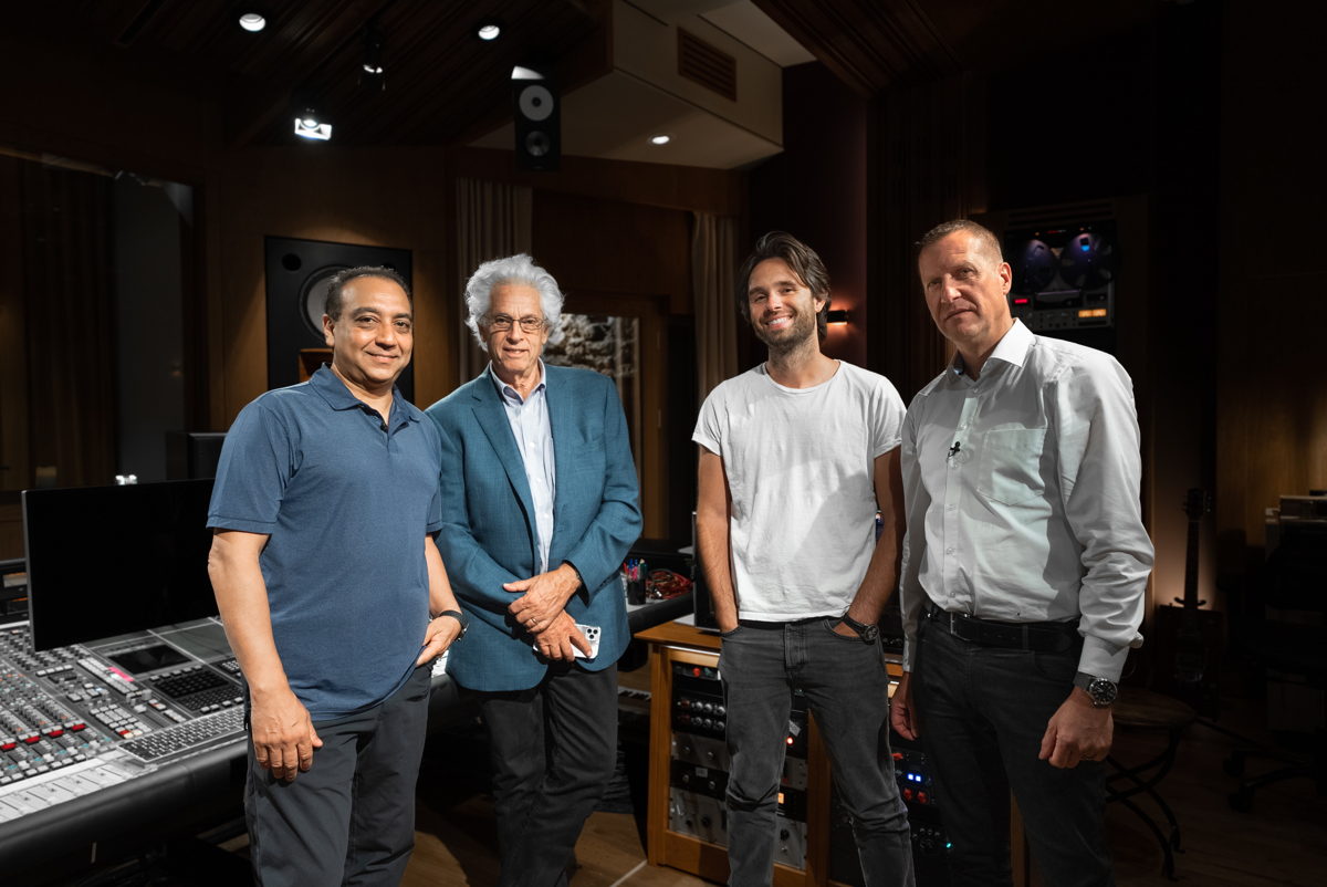 L to R - PK Pandey, WSDG Founder John Storyk, MWTM's Maxime Le Guil, WSDG Partner Dirk Noy