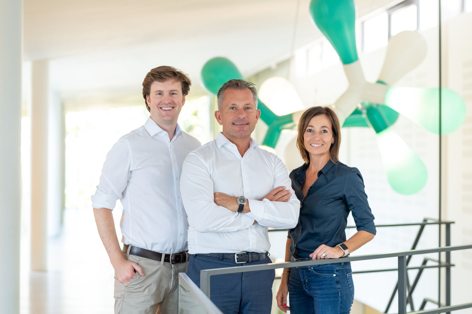 vlnr: Vincent Vanhooymissen, Managing Director & CFO - Roger Anné, Founder & Chairman of the Board - Kristien Schrijvers, Managing Director & COO vlnr: Vincent Vanhooymissen, Managing Director & CFO - Roger Anné, Founder & Chairman of the Board - Kristien Schrijvers, Managing Director & COO