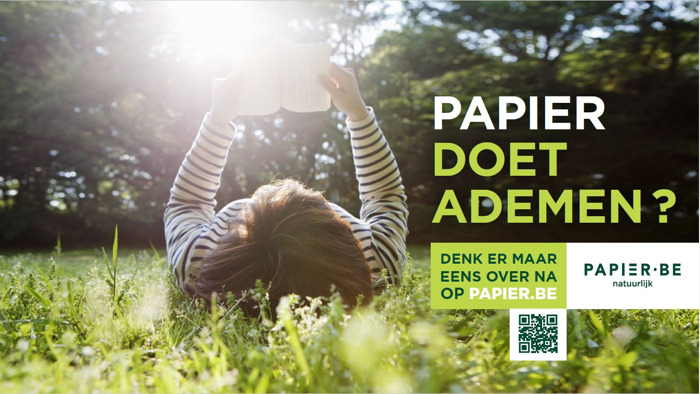 Papier.be en UPR Agency Brussel doen papier ademen: sensibiliseringscampagne over cruciale rol van papier