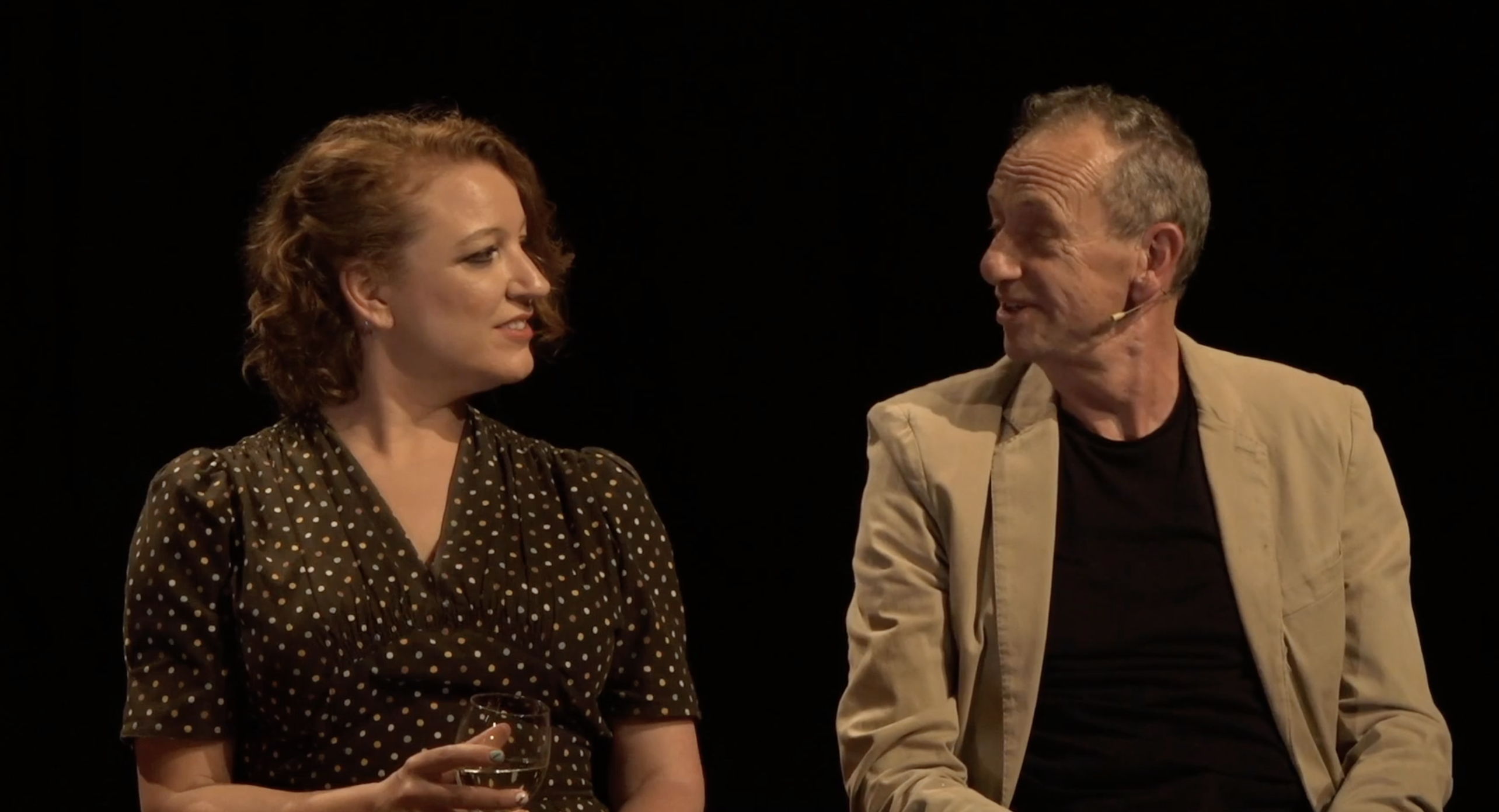 Arthur Smith, English alternative comedian, presenter and writer with Kirsty Newton, a multi-talented musician, singer, songwriter, comedy performer and 'human jukebox'. Picture credit: DANIEL LEDLEY