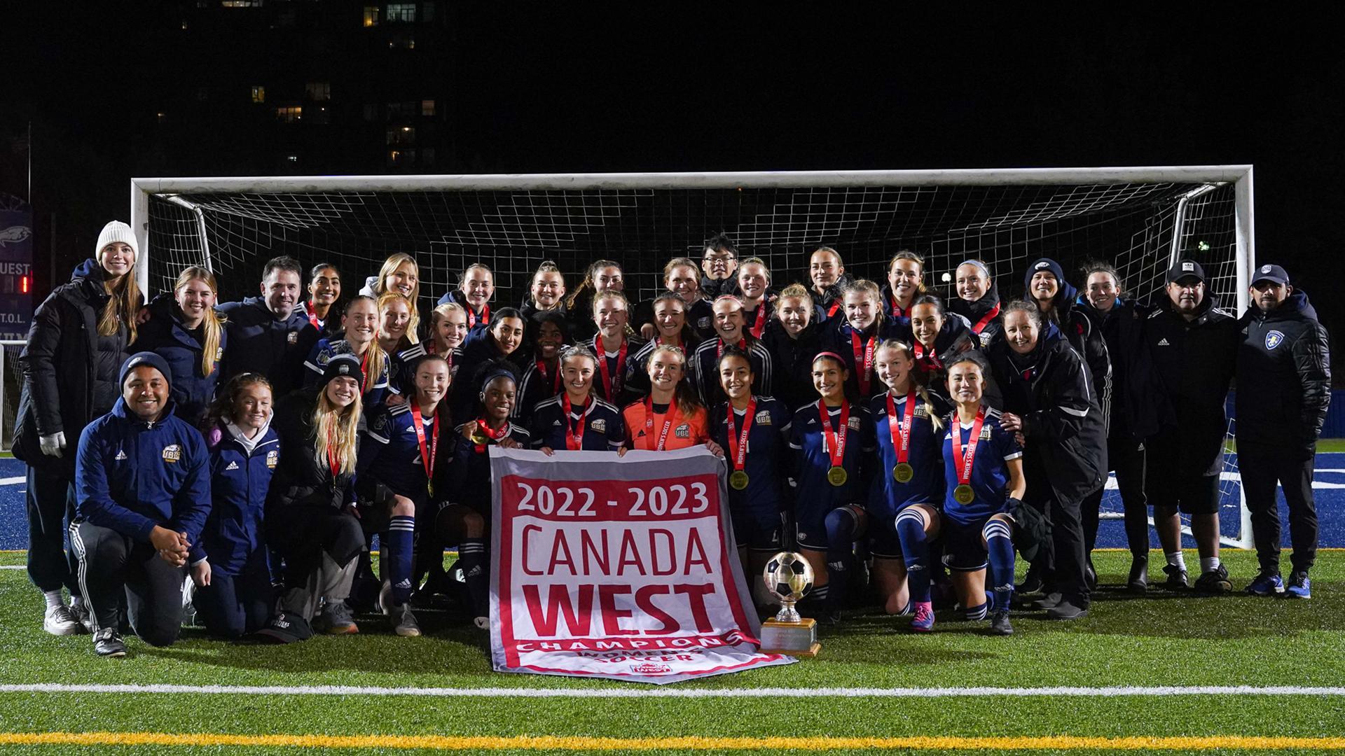 UBC claimed the 2022 Canada West banner - Photo by Andrew Lee/UBC Thunderbirds