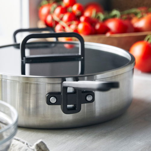GreenPan™ Stanley Tucci™ Stainless Steel Ceramic Nonstick 4QT/26cm Sauté Pan with Lid - €234 GreenPan™ Stanley Tucci™ Stainless Steel Ceramic Nonstick 4QT/26cm Sauté Pan with Lid - €234