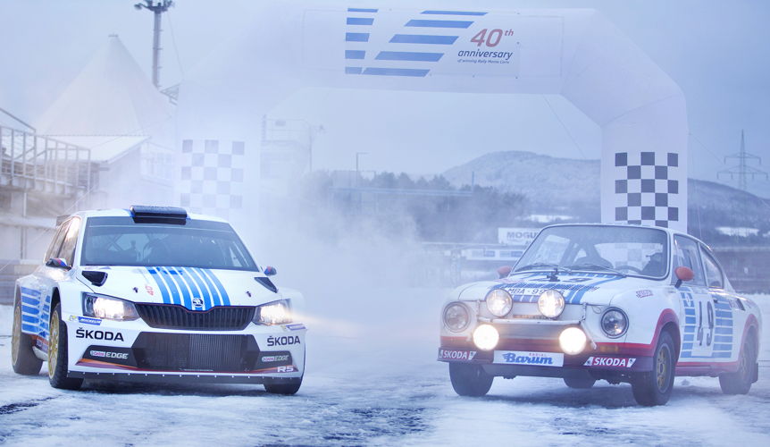 When ŠKODA Motorsport lines up at this season’s Rally Monte Carlo, it will remember the brand’s legendary triumph at the same race 40 years ago. The works team’s ŠKODA FABIA R5s will feature the same blue and red stripes as sported by the winning car from 1977 when it launches its title campaign at the opening round of the FIA World Rally Championship (WRC 2).