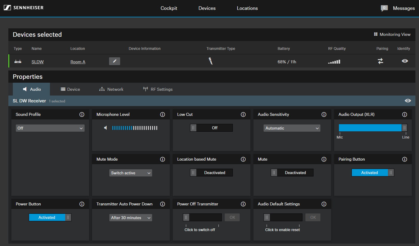 Sennheiser Control Cockpit 5.0 brings new control and monitoring options for SpeechLine microphones