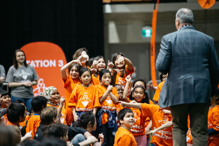 CFL Commissioner Randy Ambrosie at the JumpStart Games. Photo credit: CFL.ca/Reid Valmestad