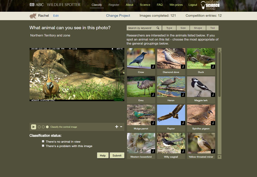 Wildlife Spotter screen shot