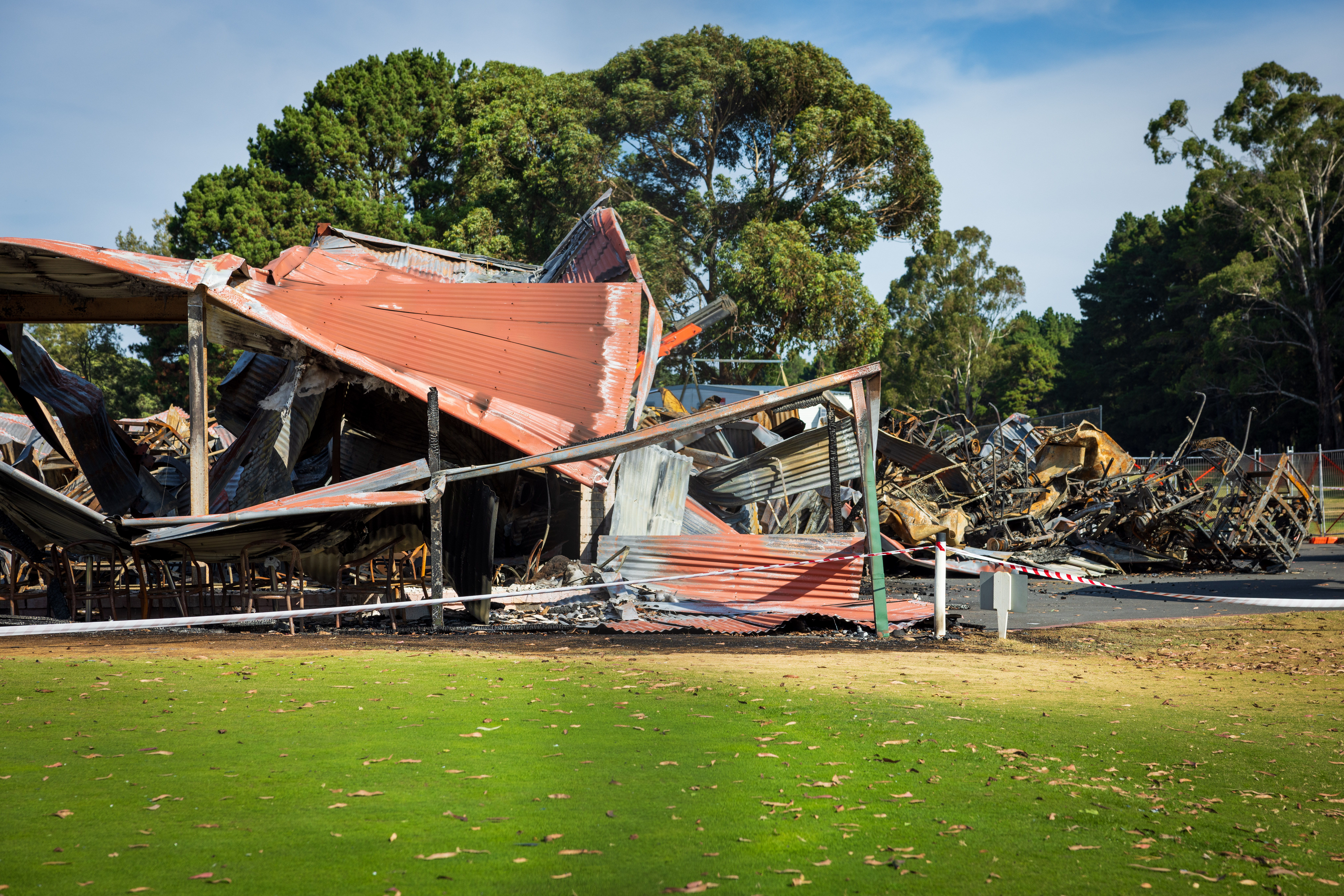 The damage to the Gisborne Golf Club was extensive