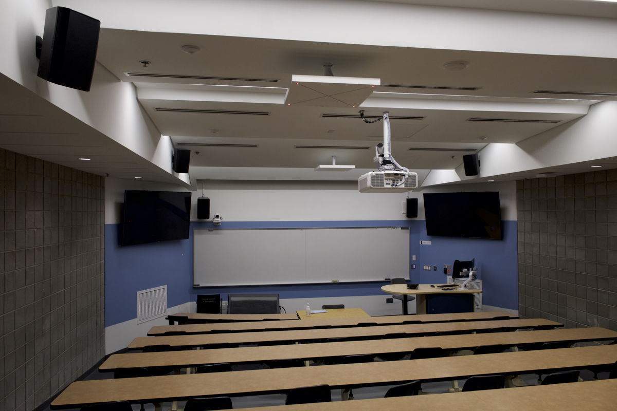 TCC2's patented Beamforming technology is able to capture the voices of both students and faculty with superior intelligibility — without the noise. Photo credit: Miville Tremblay