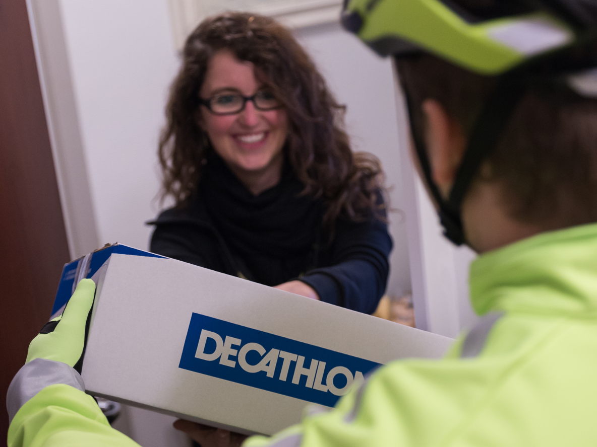 Decathlon brengt je online bestelling ecologisch aan huis