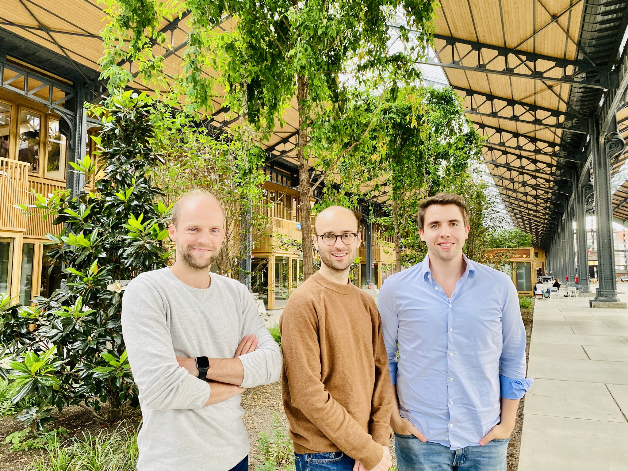 Le fondateurs de Smooved, LTR: Laurens Vanpoucke, Ignace Buelens, Nathan Coox