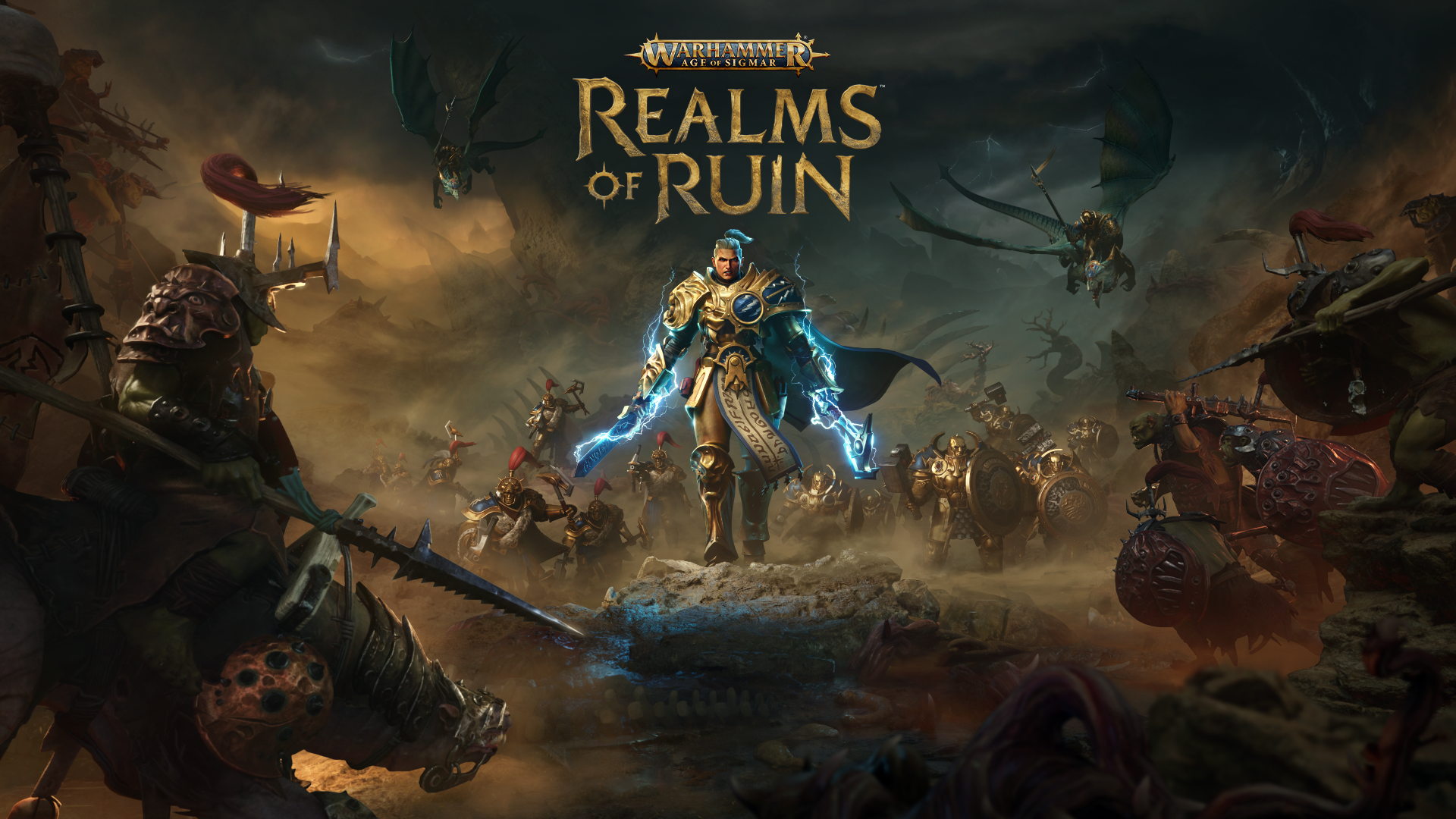Wage a campaign of brutal conquest in Warhammer Age of Sigmar: Realms of Ruin, a major real-time strategy game coming to PC and consoles