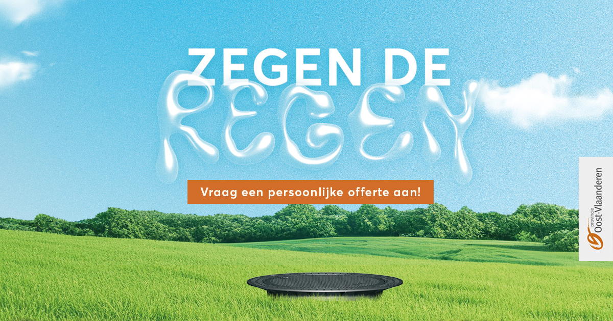 Nieuwe samenaankoop Provincie zet in op opvang en hergebruik regenwater