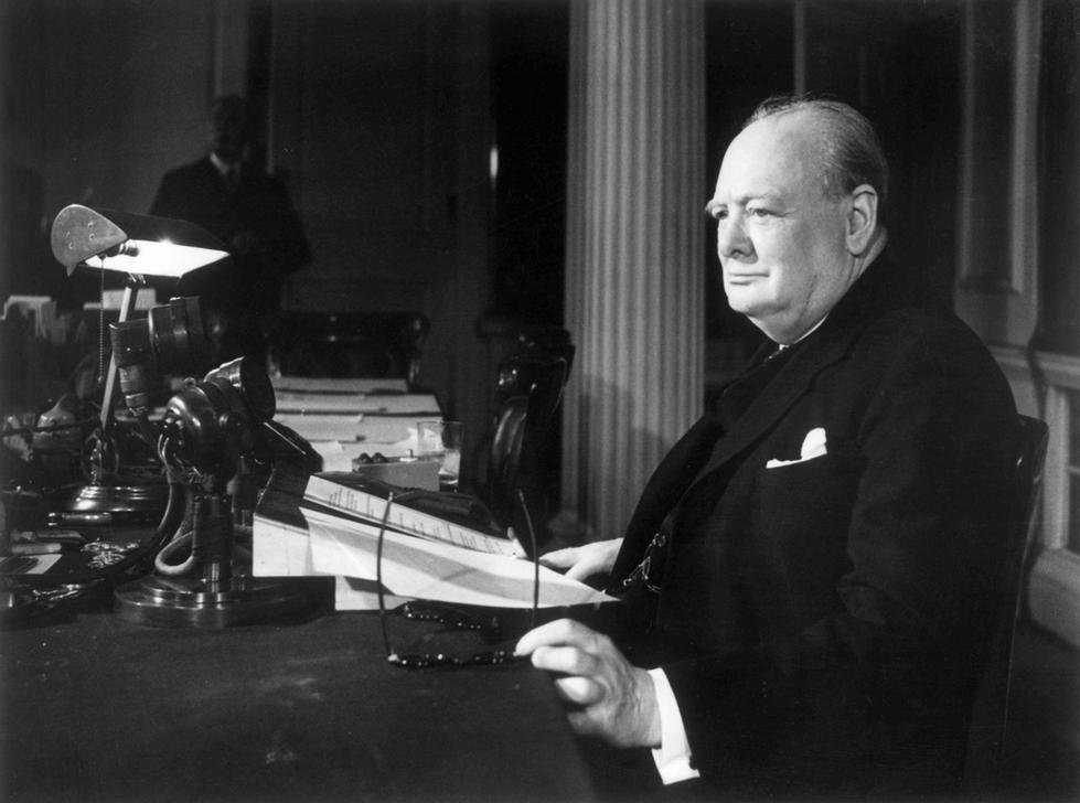Winston Churchill, photo, 1945. © akg-images
