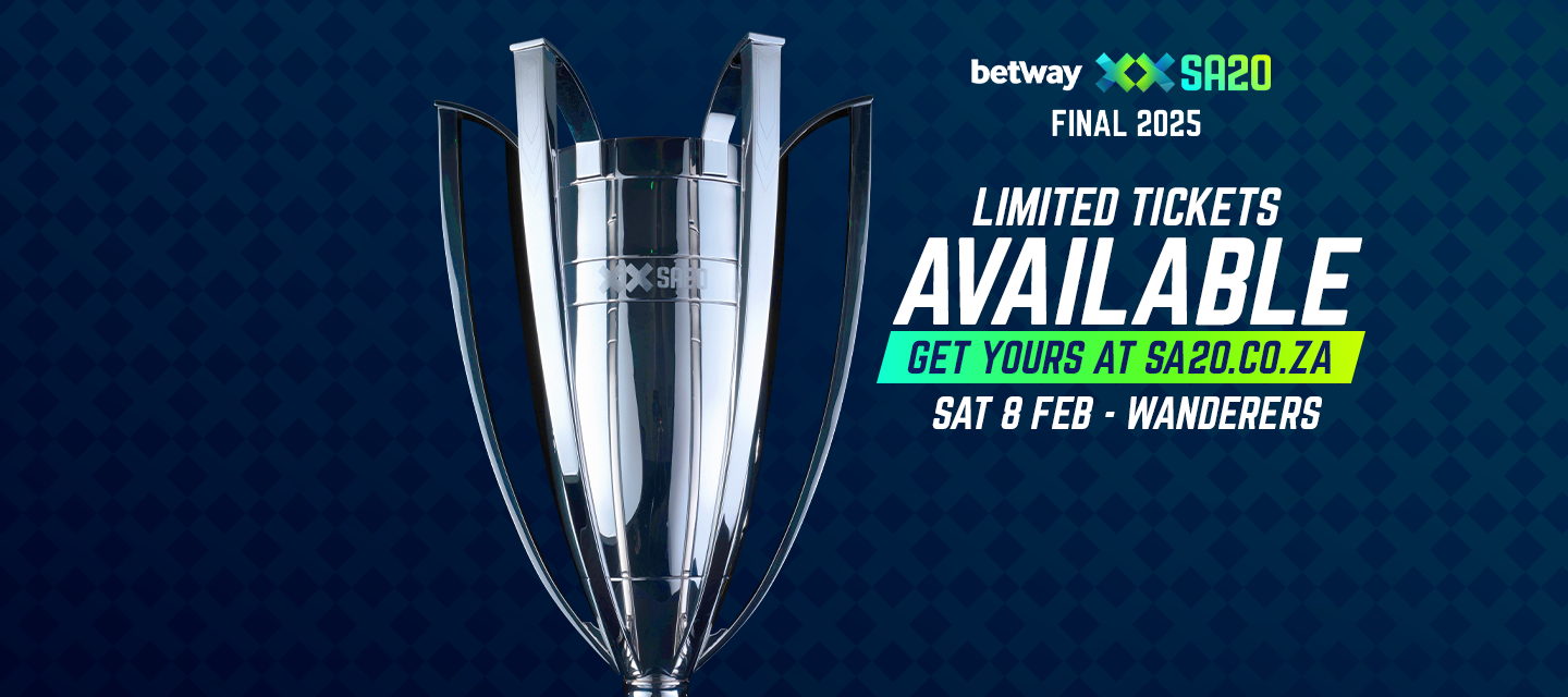 Limited tickets released for Betway SA20 Final 