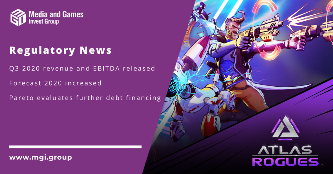 Media and Games Invest announces preliminary financial figures for the third quarter 2020, increases its revenue and EBITDA forecast for 2020 and evaluates debt financing