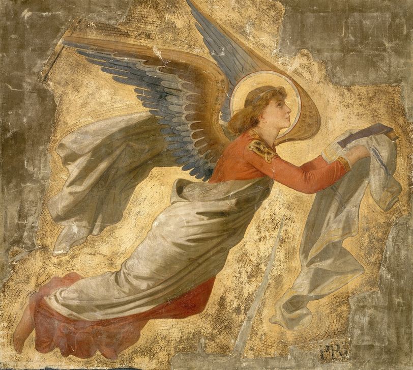Luigi Cavenaghi (1844-1918), Angel, 1888-1890, fresco ripped off and mounted on canvas, 211x235 cm. AKG6031296 © akg-images / Mondadori Portfolio/Veneranda Biblioteca Ambrosiana Luigi Cavenaghi (1844-1918), Angel, 1888-1890, fresco ripped off and mounted on canvas, 211x235 cm. AKG6031296 © akg-images / Mondadori Portfolio/Veneranda Biblioteca Ambrosiana