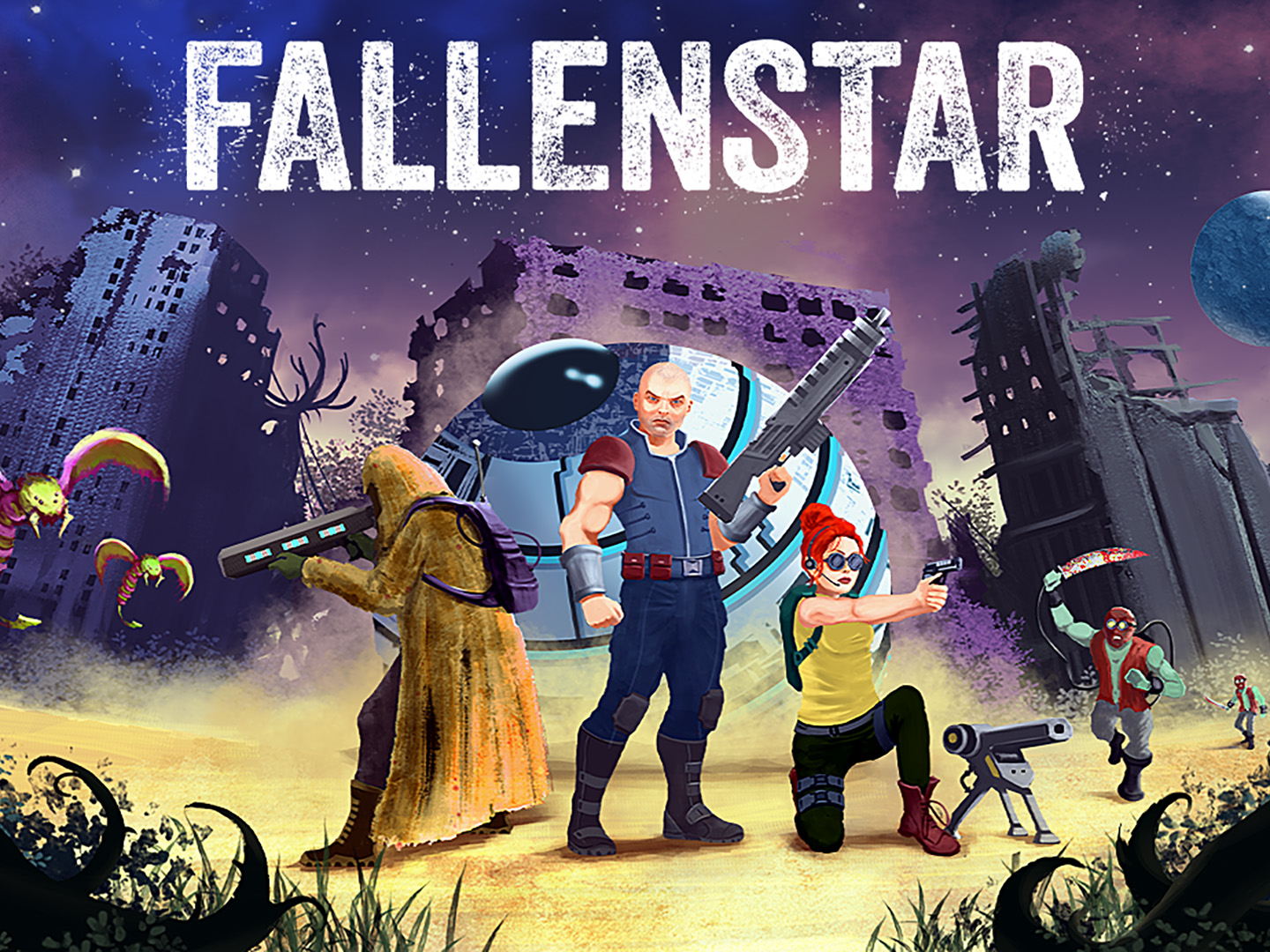 FALLENSTAR Makes Its First Drop – Announcing a Corporate Dystopia Roguelike Metroidvania