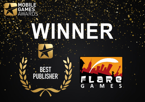 Flaregames named Best Publisher at Mobile Games Awards